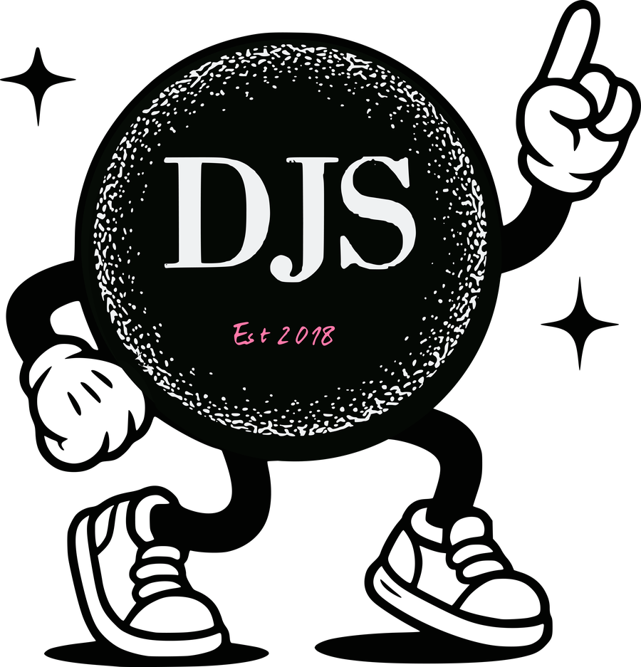DJS dance studio mascot character and logo system designed by BCreativ
