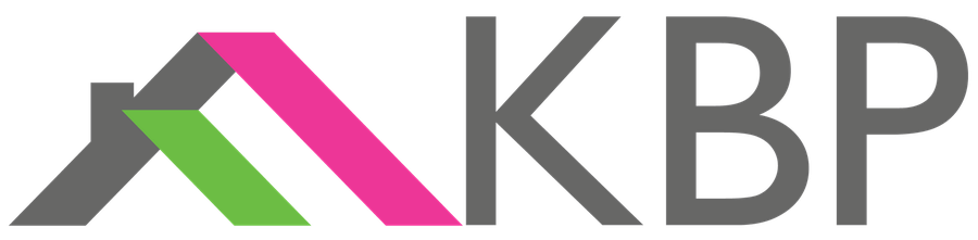 KBP kitchens, bedrooms and property logo designed by BCreativ