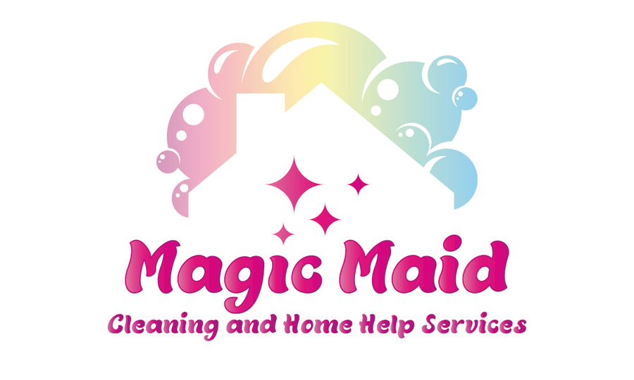 Magic Maid cleaning and home help services logo designed by BCreativ