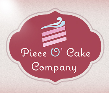 Piece O' Cake Company logo designed by BCreativ