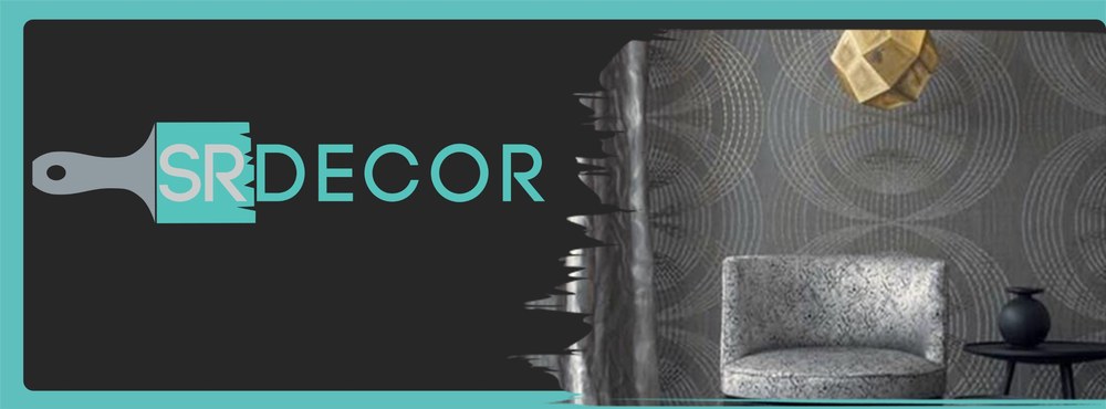 SR Decor logo and website banner designed by BCreativ