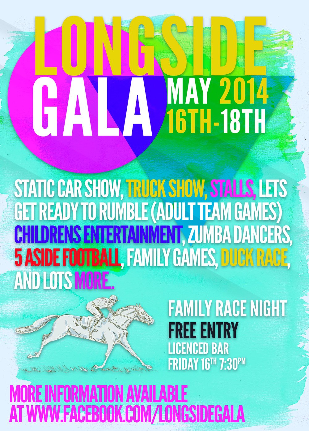 Longside Gala 2014 event poster designed by BCreativ
