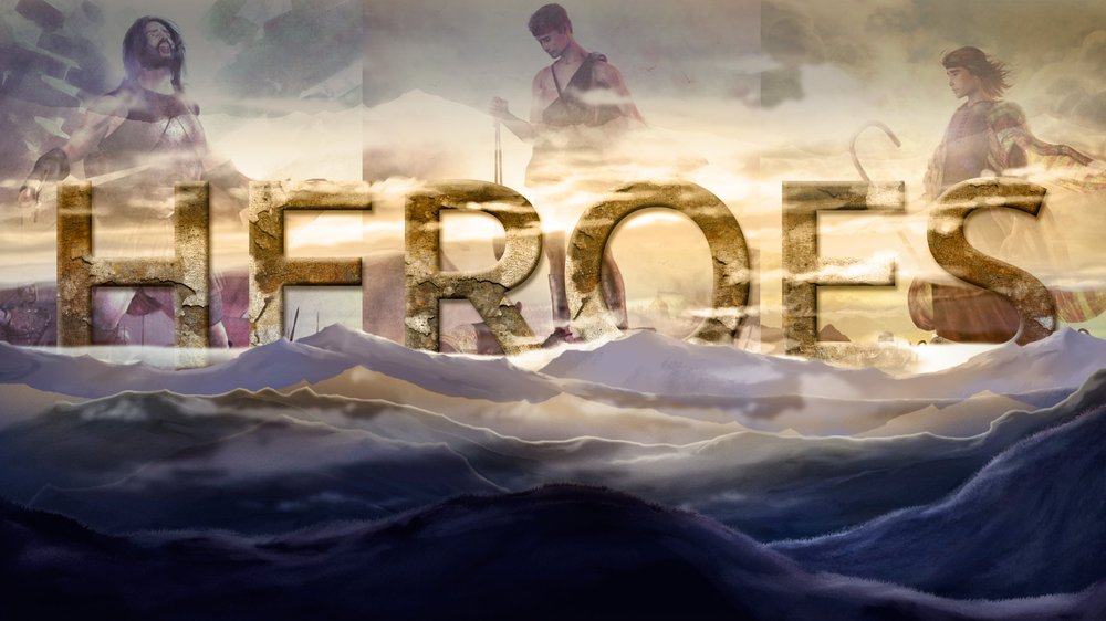 Heroes sermon series title slide designed by BCreativ