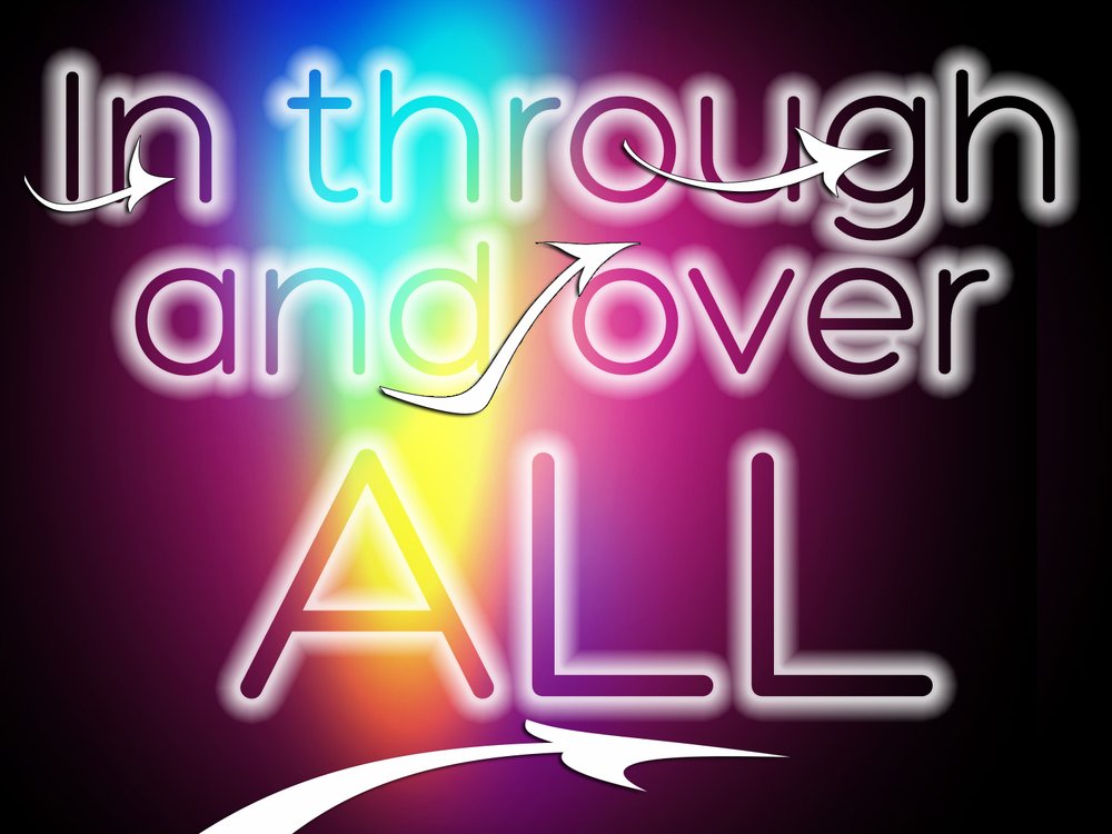 In, Through and Over All sermon slide designed by BCreativ