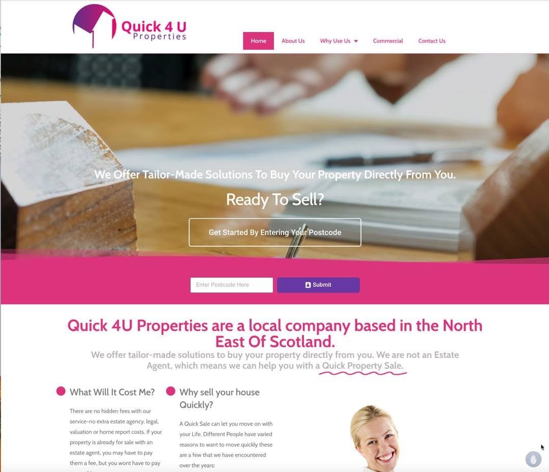 Quick 4 U Properties logo designed by BCreativ
