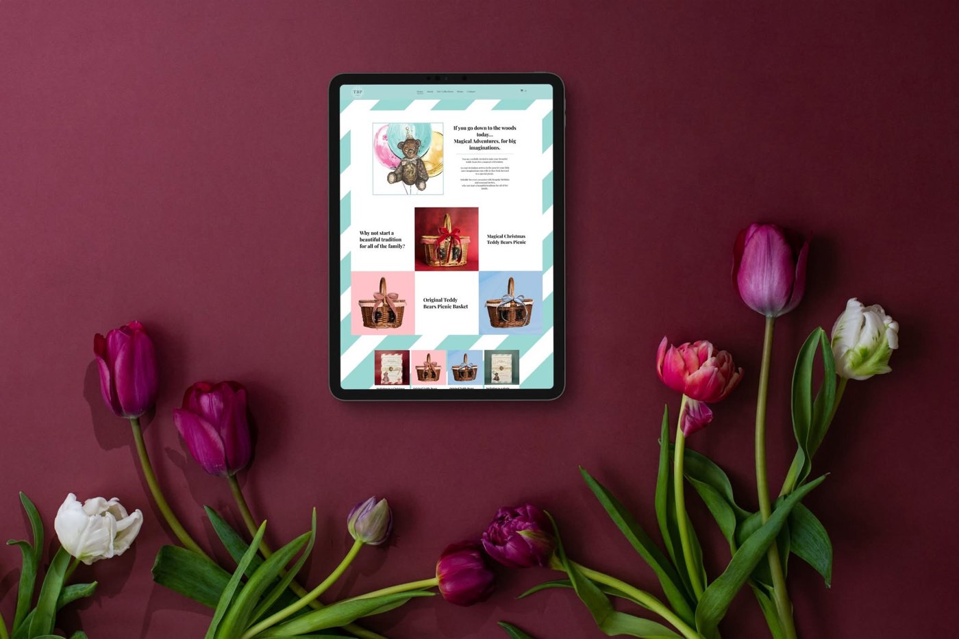 Teddy Bears Picnic ecommerce website designed by BCreativ