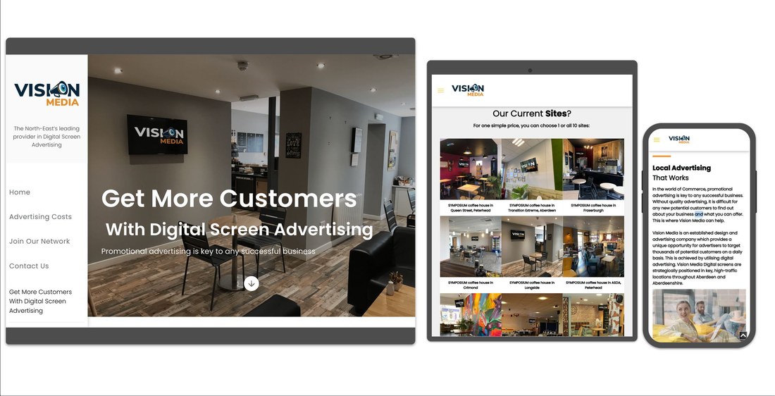 A BCreativ website project in progress, designed and built in Peterhead, Aberdeenshire